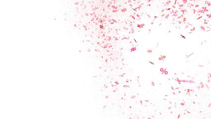 percent shopping digital in 3d. background transparent PNG