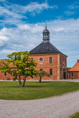Fototapeta premium Buildings of the stunningly beautiful Bothmer Castle near the small town of Klütz in Mecklenburg-Western Pomerania, near the Baltic Sea