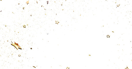 stars gold modern frame in 3d