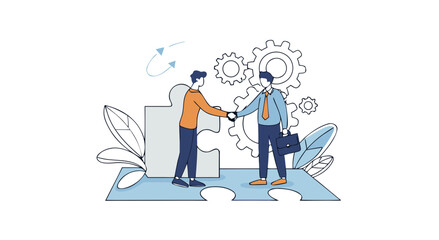 Business Partnership Agreement Reached Through Collaboration and Trust