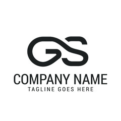Creative Letter GS or SG Modern Minimalist Vector Logo Design Templates for Brand