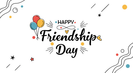 Happy friendship day celebrating bonds of true connection and lasting companionship