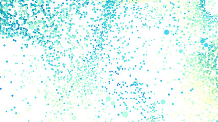 Beautiful abstract background with blue and green confetti. Perfect for celebrations and festive designs.