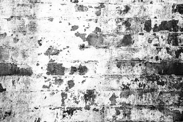 Abstract black and white grunge distressed wall texture isolate on transparent background,Overlay grunge texture,grunge wall background