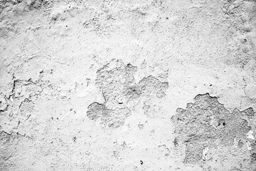 Abstract black and white grunge distressed wall texture isolate on transparent background,Overlay...