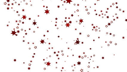Festive background with red stars scattered on a white background. Perfect for holidays, celebrations, and more.