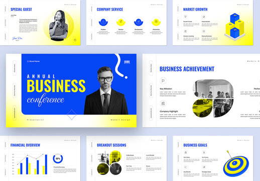 Modern Annual Business Conference Presentation Template