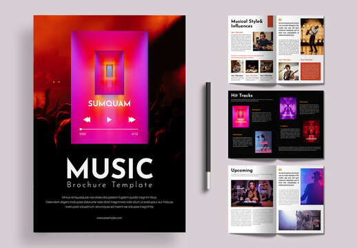 Modern Music Brochure Template