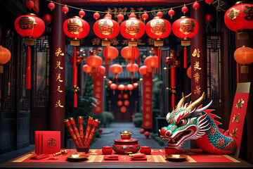 Chinese New Year Decoration.Tiggo or dingle fortune make New Years eve 8.