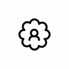 user profile settings icon sign vector