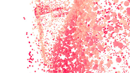 Beautiful abstract background with pink and orange bubbles. Perfect for websites and presentations.