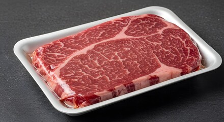 Fototapeta premium A packaged Ribeye Steak
