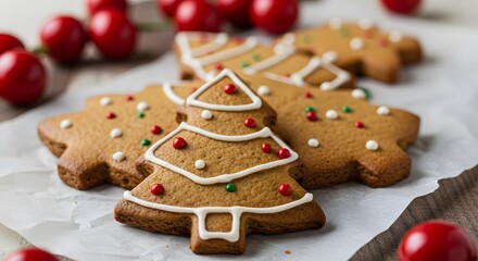 Fototapeta premium Tree gingerbread cookies