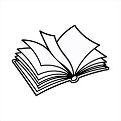 Cartoon reading set of hadrdrawn books. Vector illustration for reading lovers with open books, piles, colorful covers, in a stack, in a group, closed for web, library, store, study.