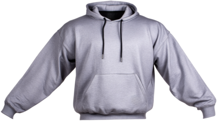 Gray Hoodie with Front Pocket and Adjustable Drawstring for Casual Comfort and Stylish Layering