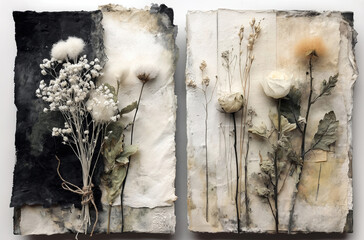 delicate dried flowers