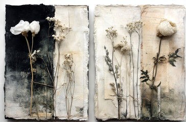 delicate dried flowers