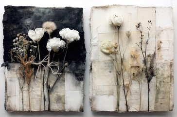 delicate dried flowers