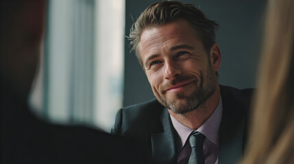 Fototapeta premium portrait of a handsome businessman