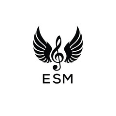 Obraz premium Creative Music Logo with Treble Clef and Wings – ETZ Musical Brand Identity Design 