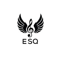 Creative Music Logo with Treble Clef and Wings – ETZ Musical Brand Identity Design
