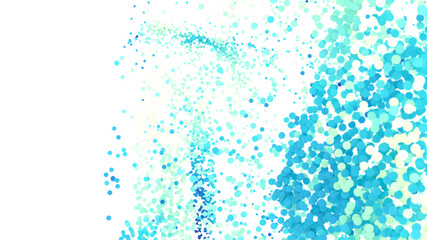Beautiful abstract background with blue and green confetti. Perfect for websites, presentations, and more.
