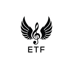Fototapeta premium Creative Music Logo with Treble Clef and Wings – ETZ Musical Brand Identity Design 