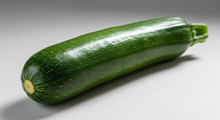Zucchini, also known as courgette isolated