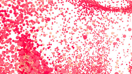Obraz premium Abstract background with pink and red bubbles floating. Perfect for websites, presentations, and more.