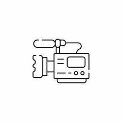 professional video camera icon sign vector