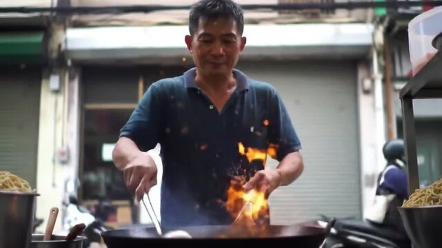 Fiery Noodles: A Street Food Chef's Culinary Mastery