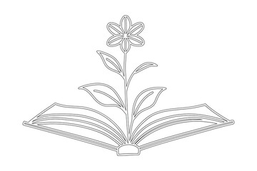 Hand Drawn Floral Line Art Vector Pack - Botanical Flower Illustrations & Nature Outline Graphics for Wedding, Branding & Design Projects