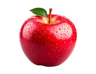 red apple isolated on white