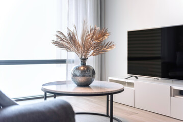 Inviting vacation rental apartment with fully furnished, contemporary interiors. Vacation rental collection or series.
