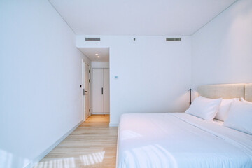 Inviting vacation rental apartment with fully furnished, contemporary interiors. Vacation rental collection or series.
