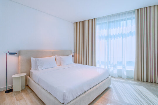 Inviting vacation rental apartment with fully furnished, contemporary interiors. Vacation rental collection or series.
