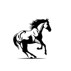 horse silhouette vector