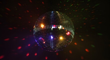 Obraz premium Glitter ball on dark