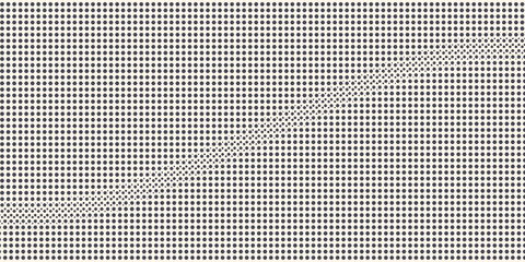 Hexagon Shapes Vector Abstract Geometric Technology Retrowave Sci-Fi Texture Isolated on Light Background. Halftone Hex Retro Simple Pattern. Minimal 80s Style Dynamic Tech Wallpaper