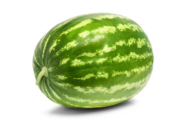 whole watermelon isolated