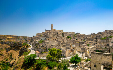 Panoramic view of Matera