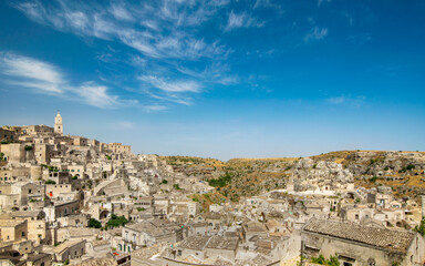 Obraz premium Wide view of Matera