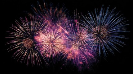 Fototapeta premium Spectacular Fireworks Display: A Night of Celebration