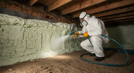 Spray foam insulation maintenance