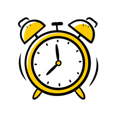 Alarm Clock – Hand Drawing Icon for Web and Graphic Design