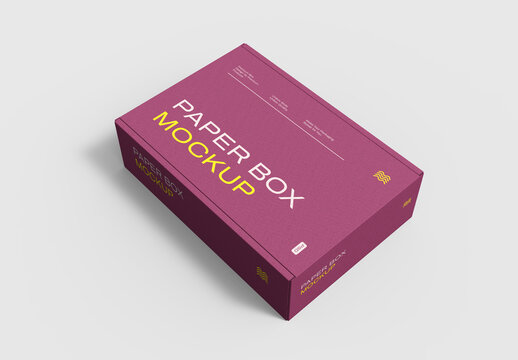 Paper Mailer Box Mockup