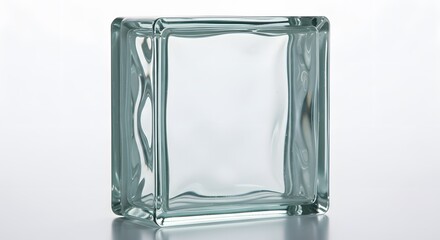 Glass block isolated