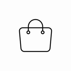 shopping bag retail icon sign vector