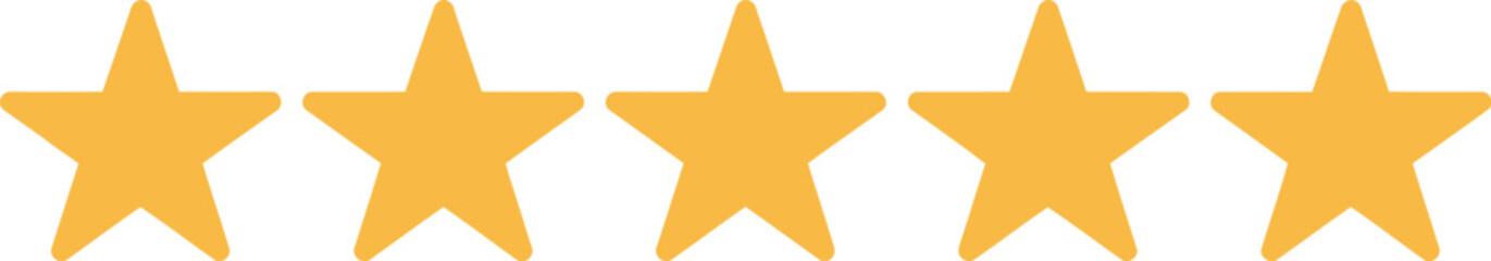 Five star rating gold customer review feedback excellent service best quality award