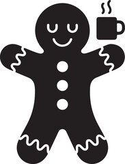 Gingerbread Man Vector Art, Christmas Vector